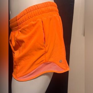Lululemon Athletica Bright Orange Athletic Shorts
